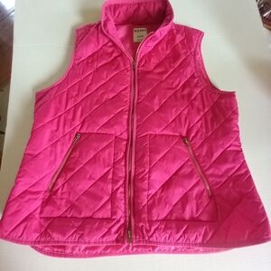 New Wot. OLD NAVY XL womens Neon Hot Pink Quilted VEST